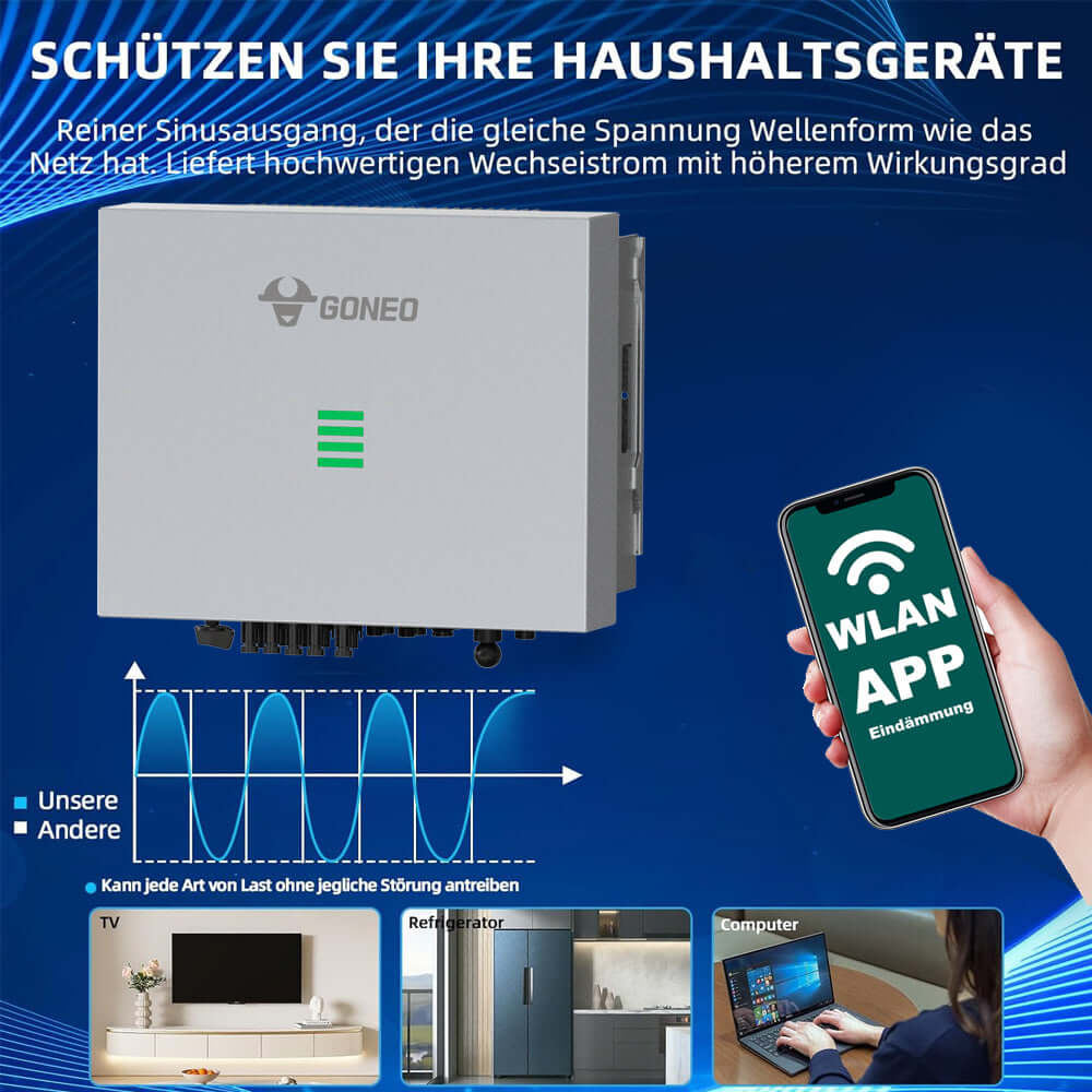 GONEO 10kW Solaranlage Energie-Lösung für Zuhause