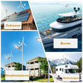 Smaraad 1000W 24-96V Windkraftanlage Geräuscharmer 3 Blätter Windturbinengenerator Windräder
