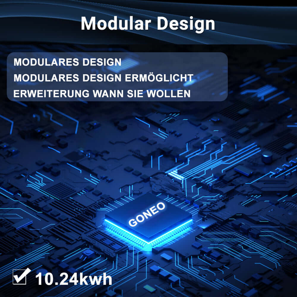GONEO 10kW Solaranlage Energie-Lösung für Zuhause