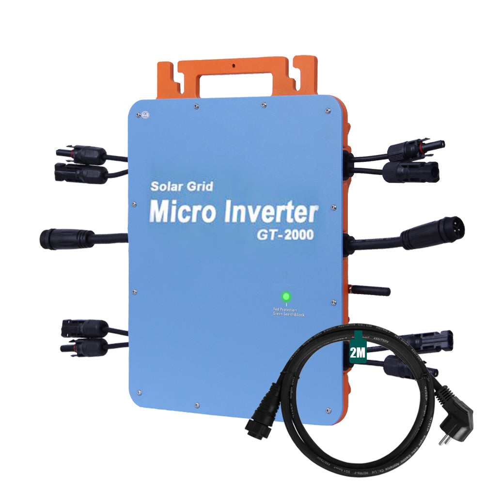 GT 2000W Mikro Wechselrichter integriertem WiFi für Balkonkraftwerk IP66