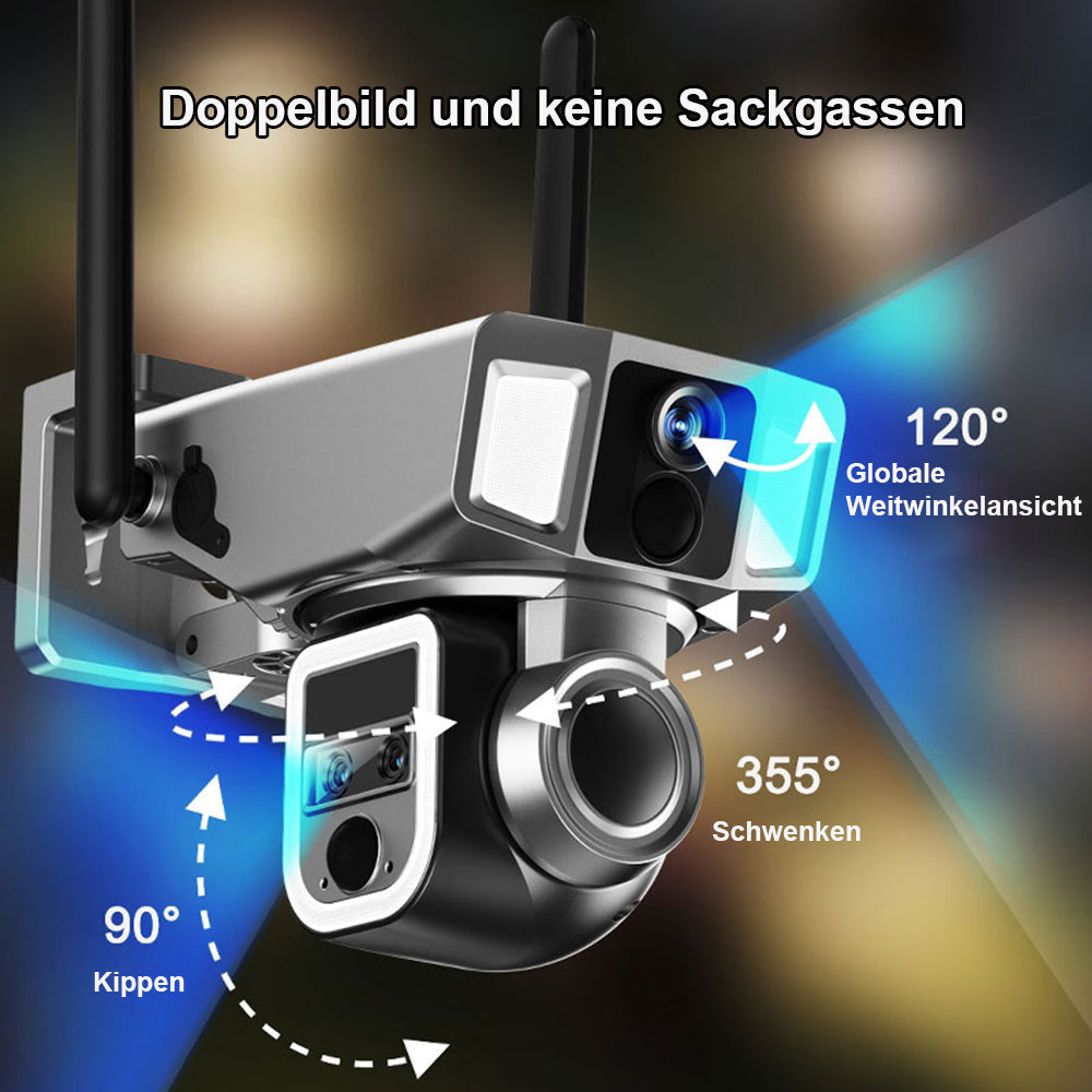 6MP+12000mAh Solarkamera für Zuhause Y7A