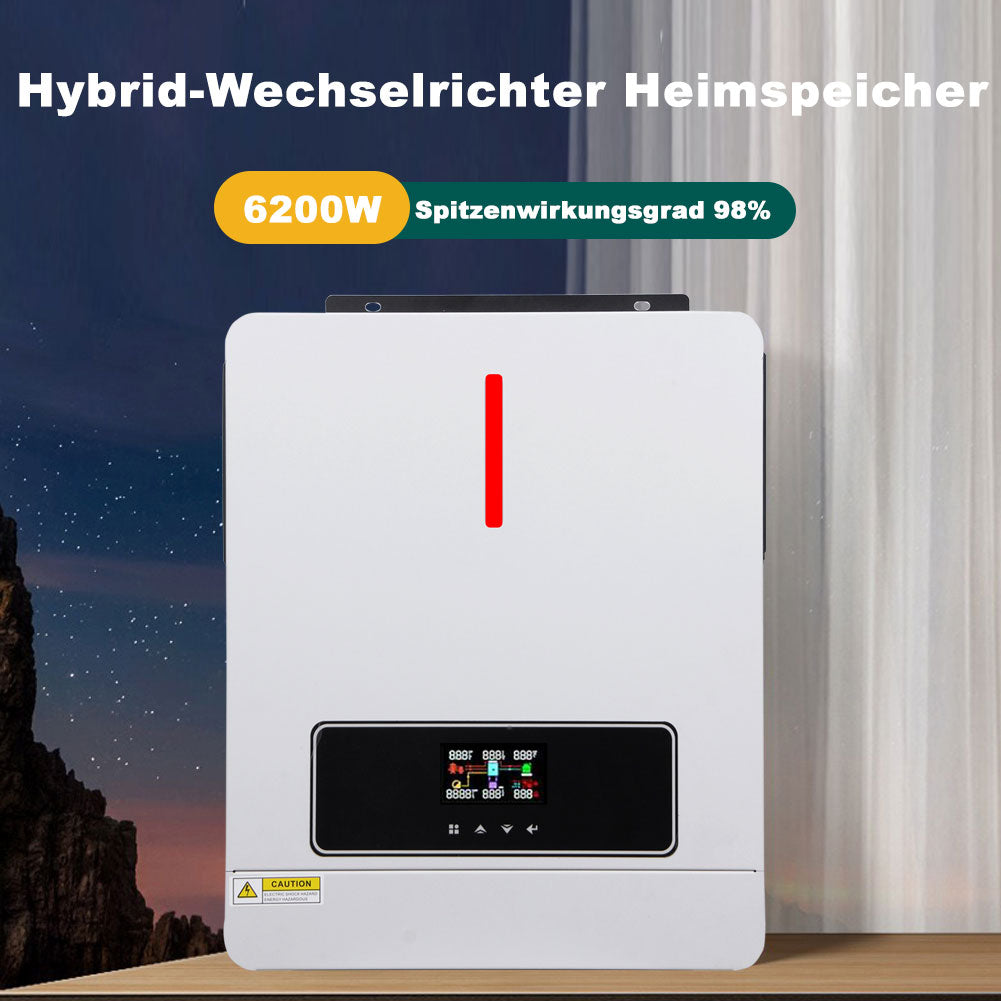 Hybrid-Wechselrichter 6.2KW 48V 120A MPPT Wifi
