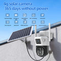 4MP 7W 8000mAh Solarbetriebene 4G WiFi-Überwachungskamera Aussen Q15