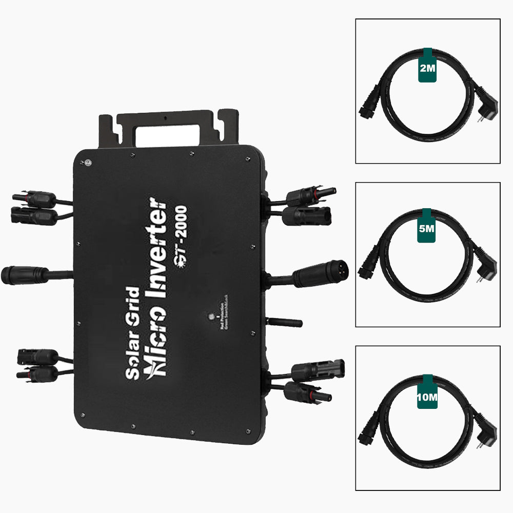 GT 2000W Mikro Wechselrichter integriertem WiFi für Balkonkraftwerk IP66
