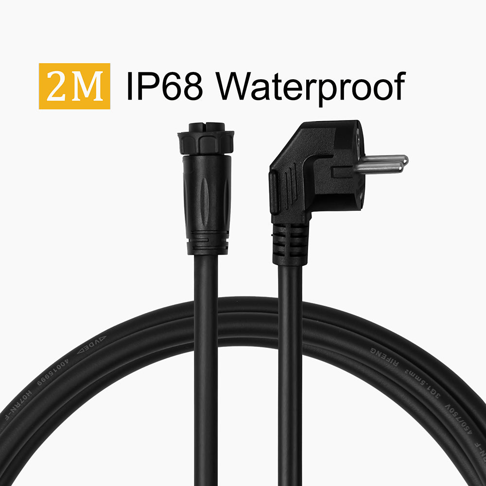 EU 220V AC Kabel, 2m / 5m/10m Netzkabel für GT1600W/2000W Micro Wechselrichter-SongSolar