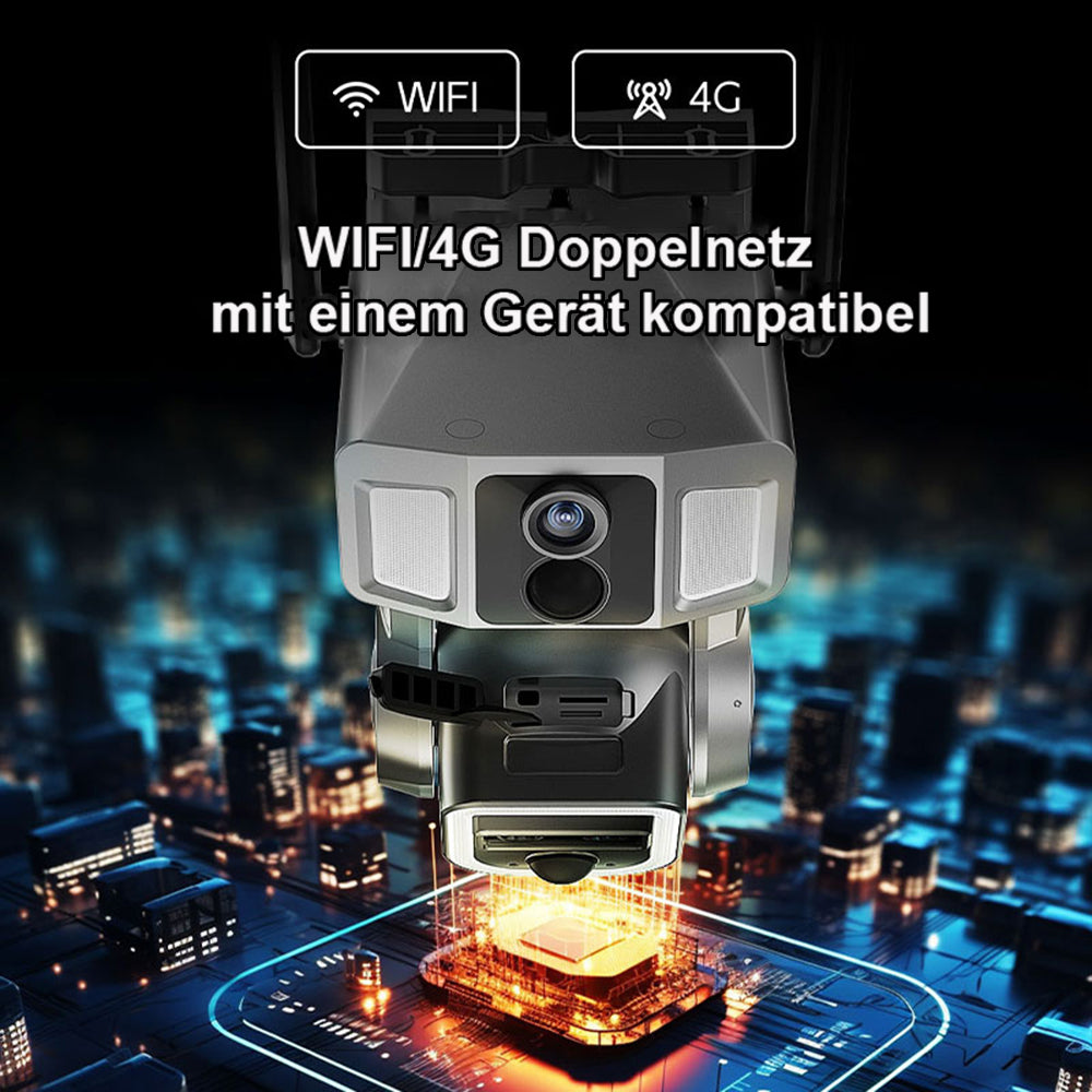 6MP+12000mAh Solarkamera für Zuhause Y7A