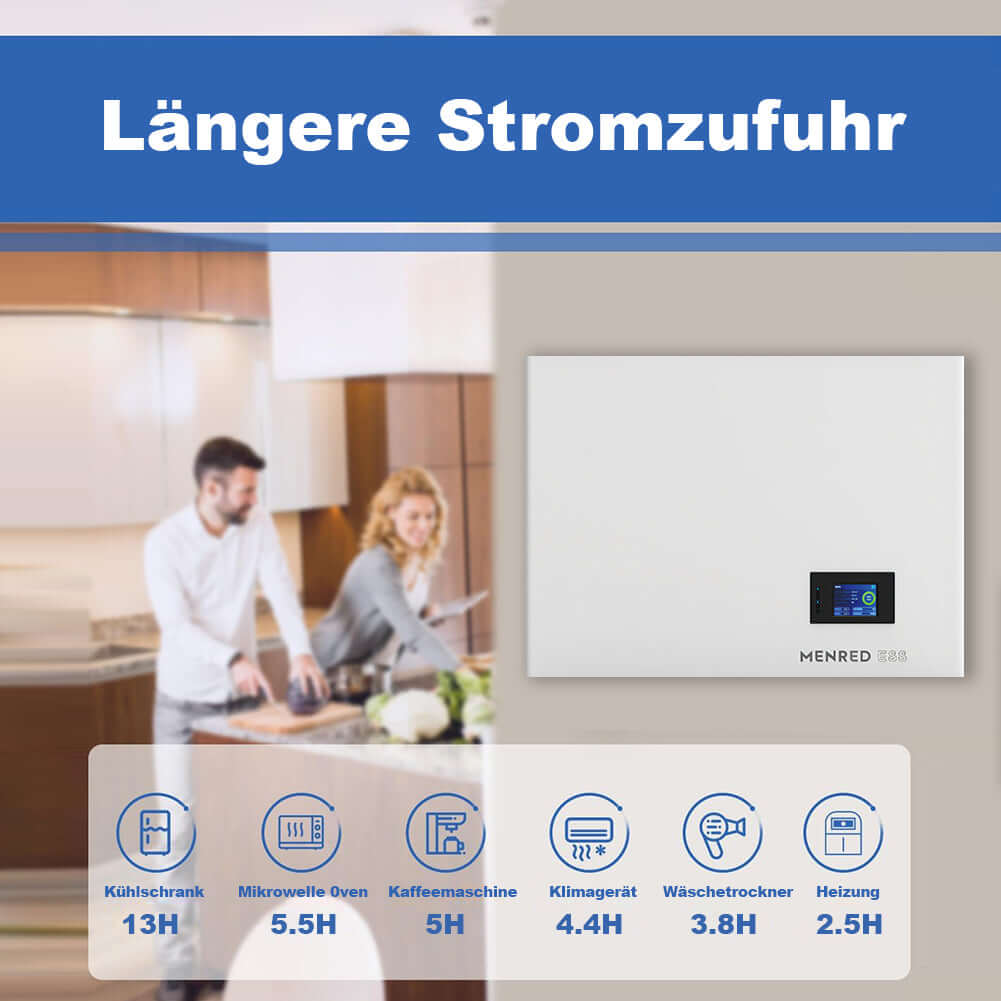 4200W Solarsystem 6.144kWh Solaranlage 4.2KW Einphasige Hybrid-Wechselrichter 6.144kWh Solarstromspeicher