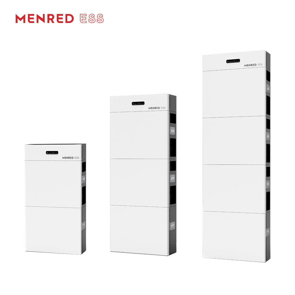 Menred LFP 12,28kWh/18,43kWh/24,57kWh Solarstromspeicher für Balkonkraftwerke TUV