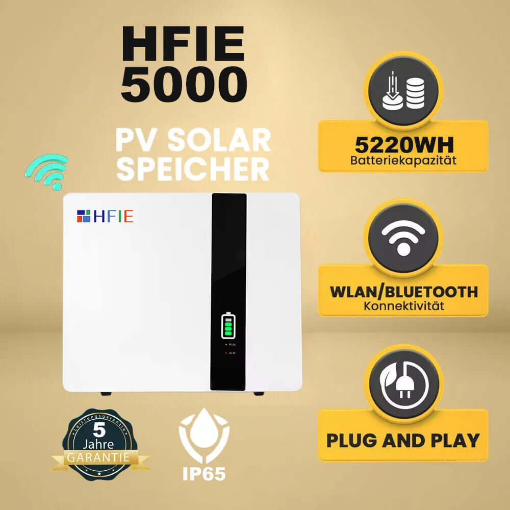 HFIE 5kWh 51.2V Solarstromspeicher Kapazität für PV-Anlagen