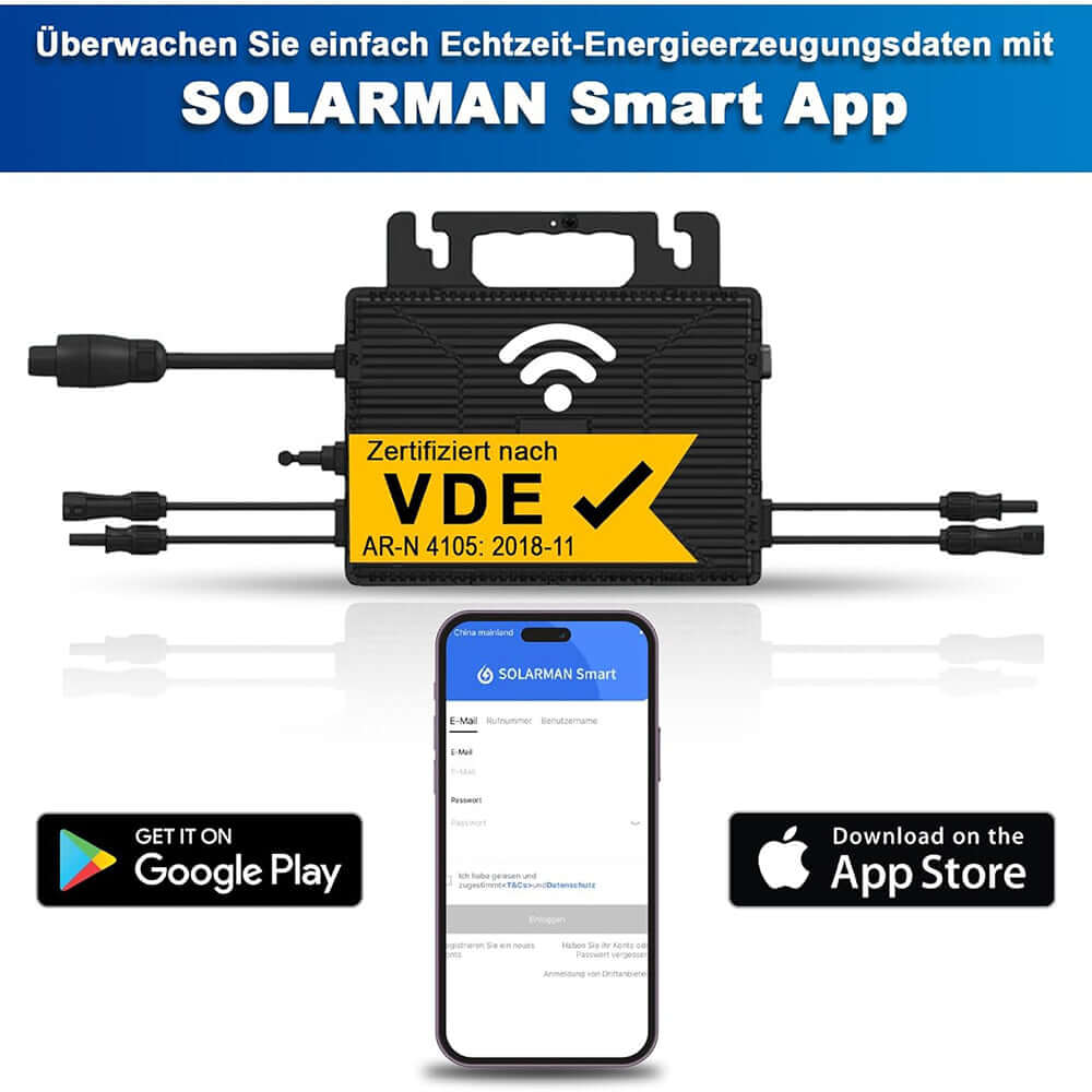 Astro 800W Mikrowechselrichter VDE WIFI für Mini PV Anlage