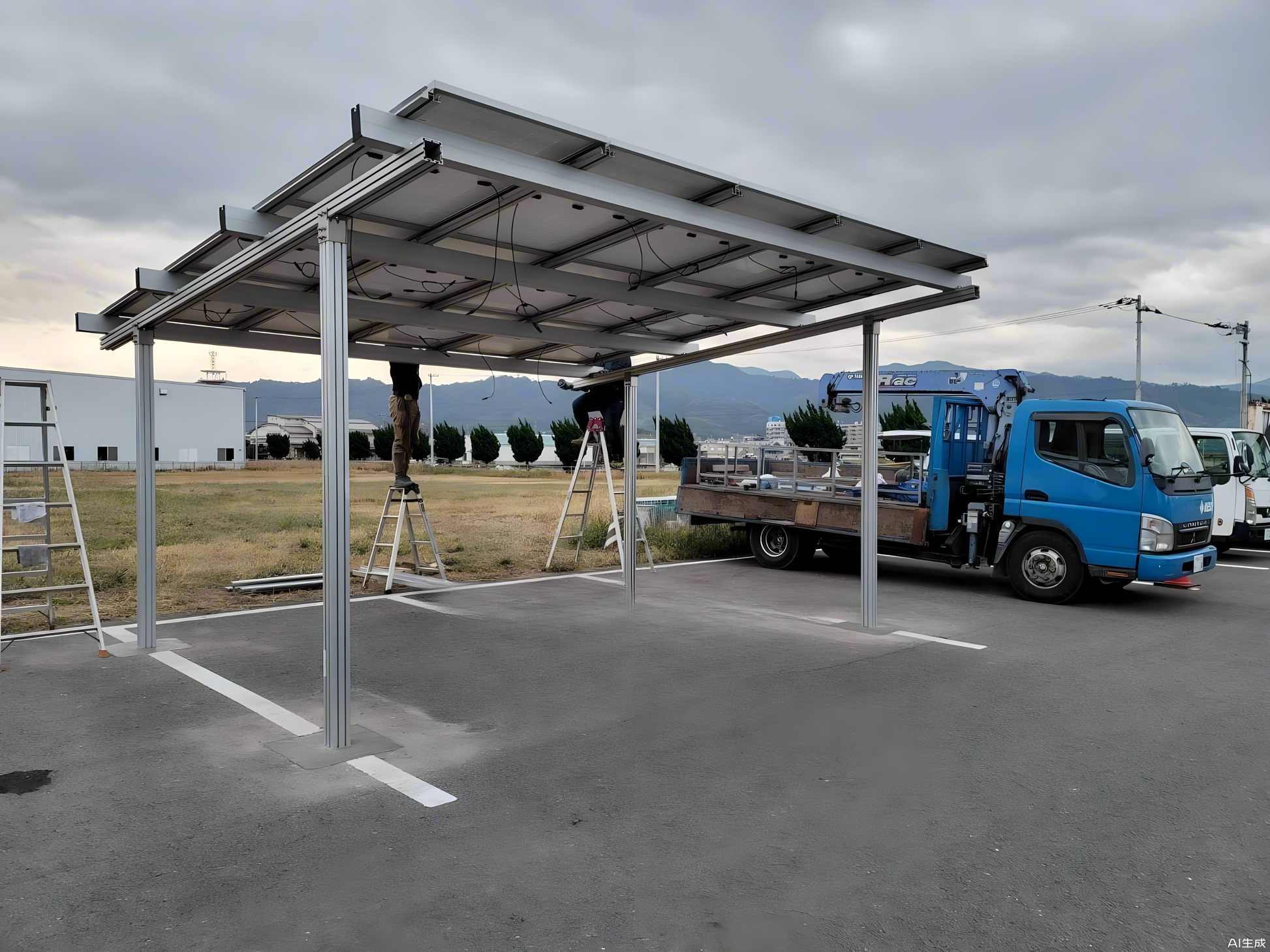 Solar Carport Solarpanel Halterung für Hof