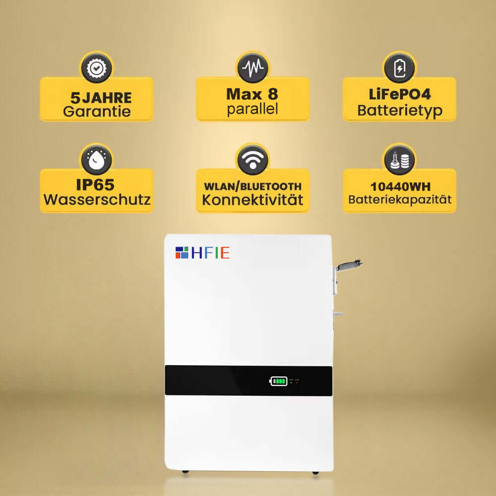 HFIE 10kWh 51.2V Solarstromspeicher Akkukapazität für PV-Anlagen