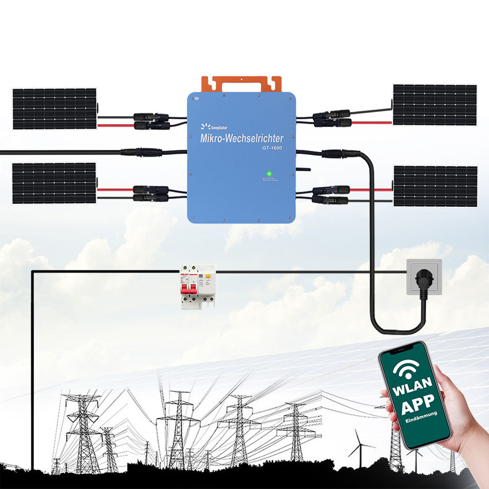 GT-1600 SolarMax Hochwertiger Wechselrichter für den Heimgebrauch