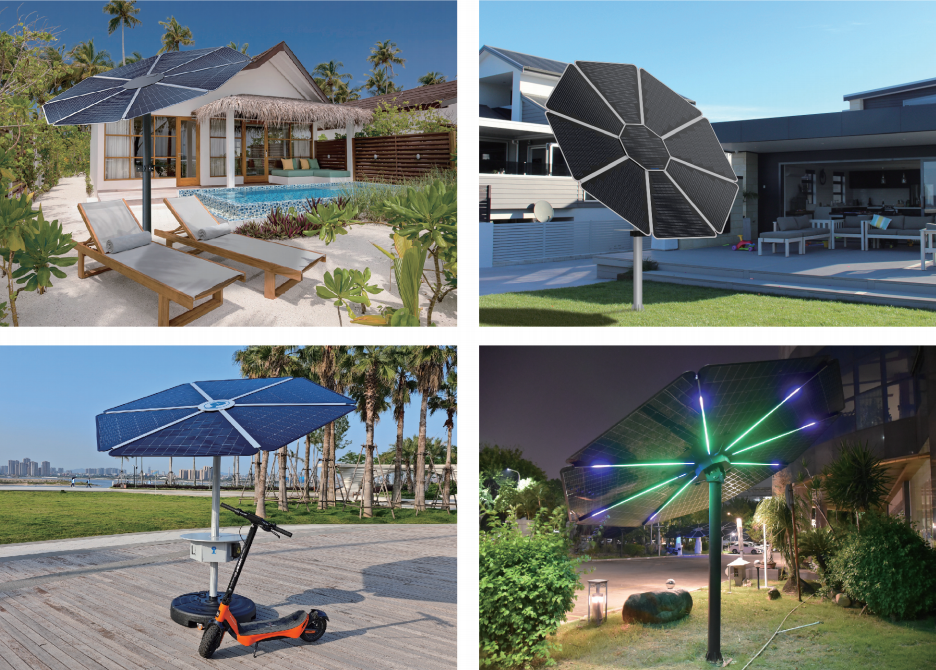 Solar Regenschirm 600W/1000W
