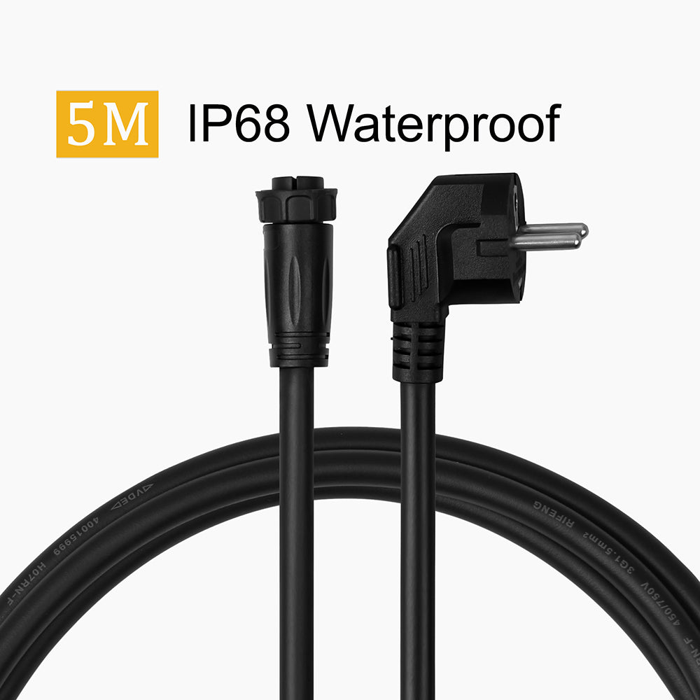 EU 220V AC Kabel, 2m / 5m/10m Netzkabel für GT1600W/2000W Micro Wechselrichter-SongSolar