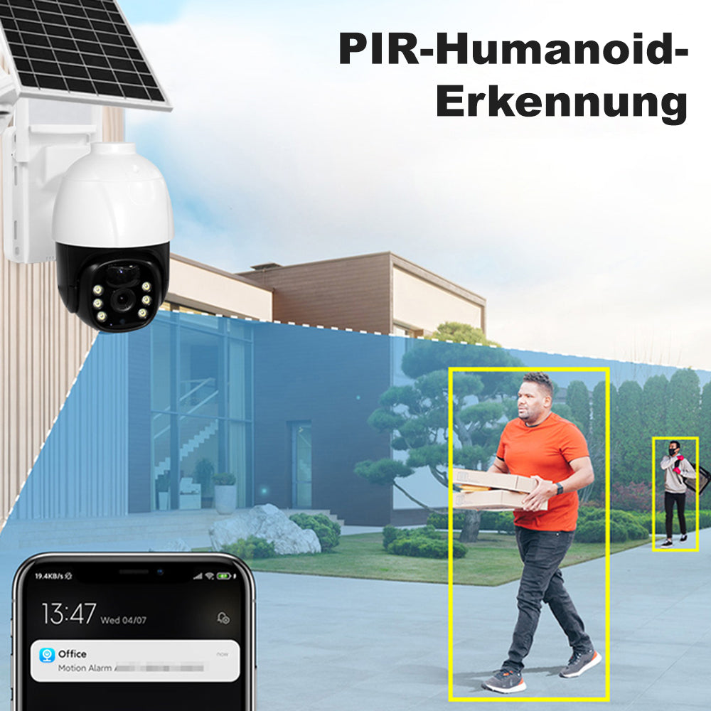 7.5W Solarbetriebene 4G WiFi-Kamera Überwachungskamera Aussen Q9