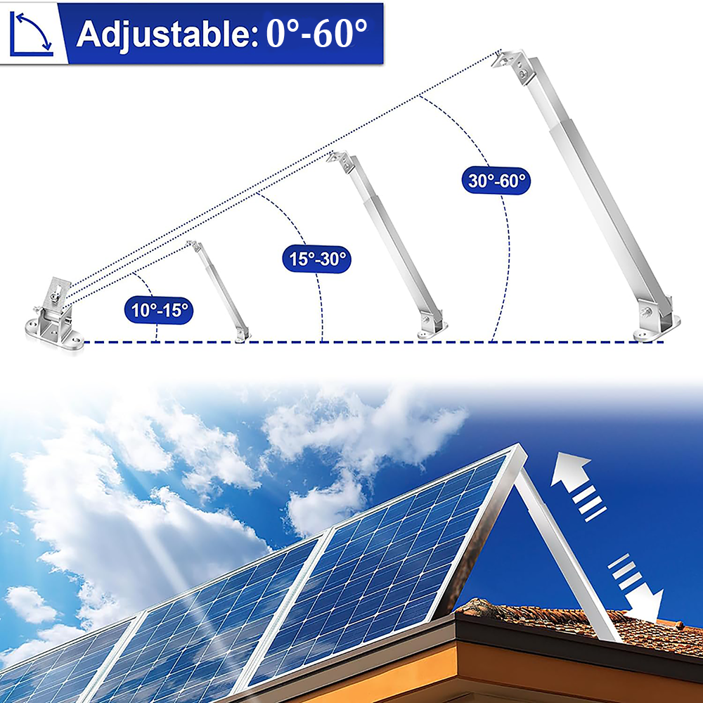 Solarmodul halterung 100W-400W 0-60° verstellbar