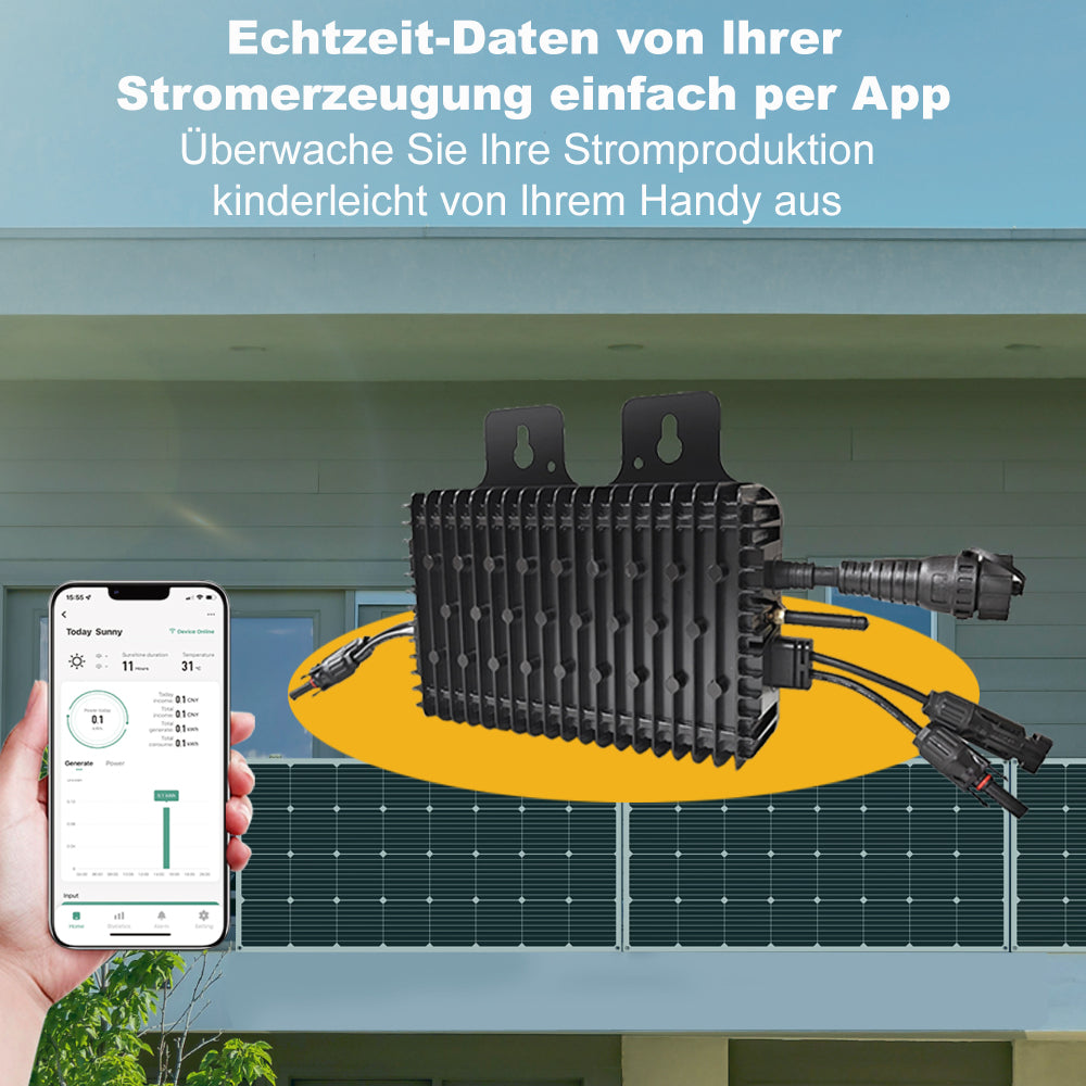 800W Balkonkraftwerk für Zuhause