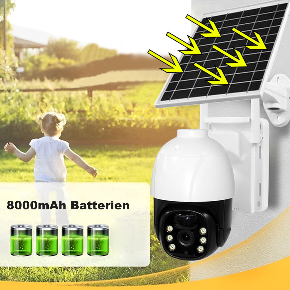 7.5W Solarbetriebene 4G WiFi-Kamera Überwachungskamera Aussen Q9