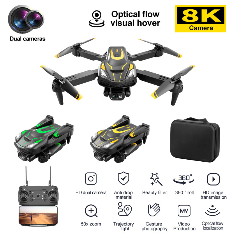 S28 Drohne optischer Fluss schwebender Quadrocopter 8K HD Luftbildfernbedienung Flugzeug