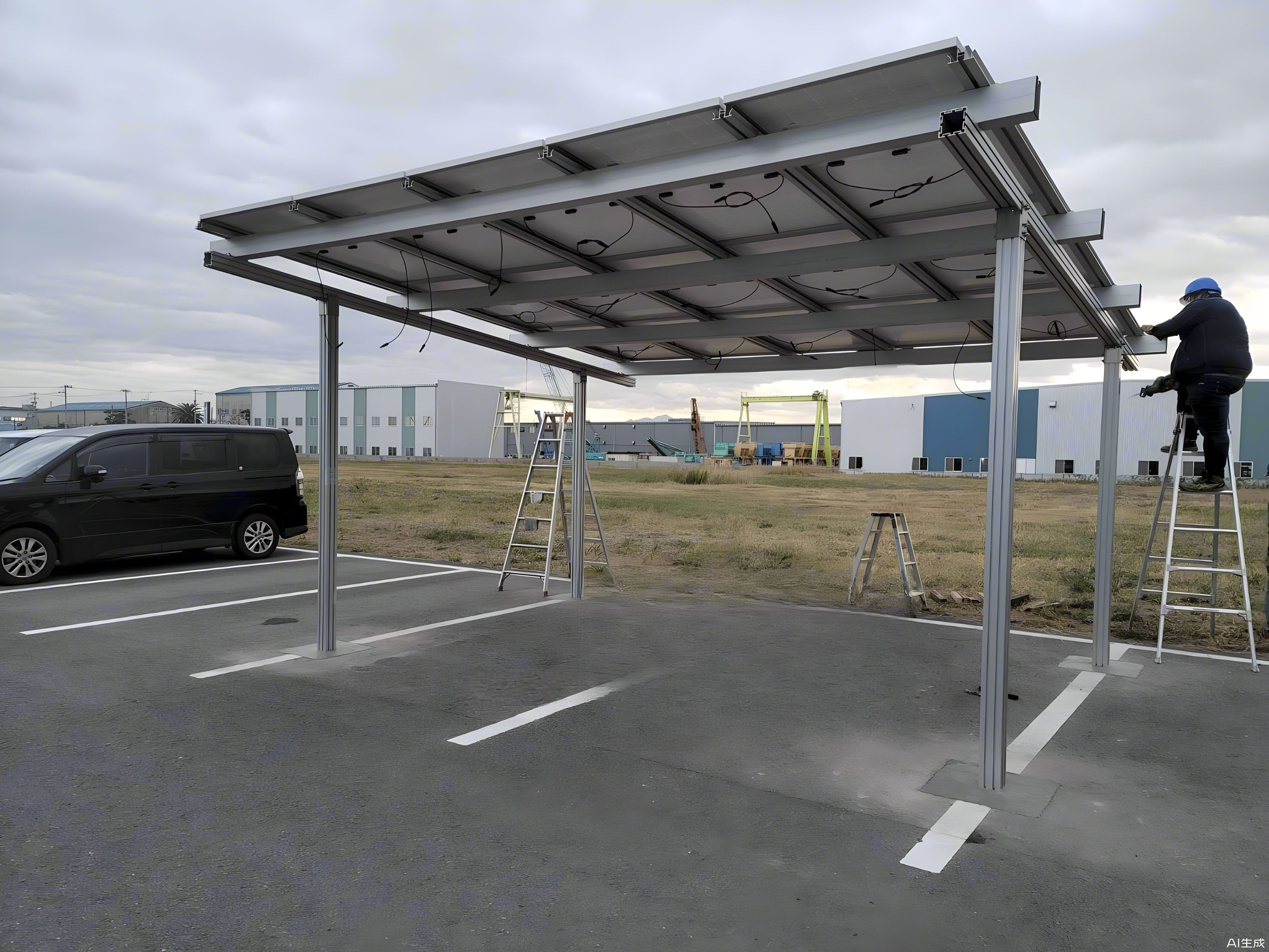Solar Carport Solarpanel Halterung für Hof