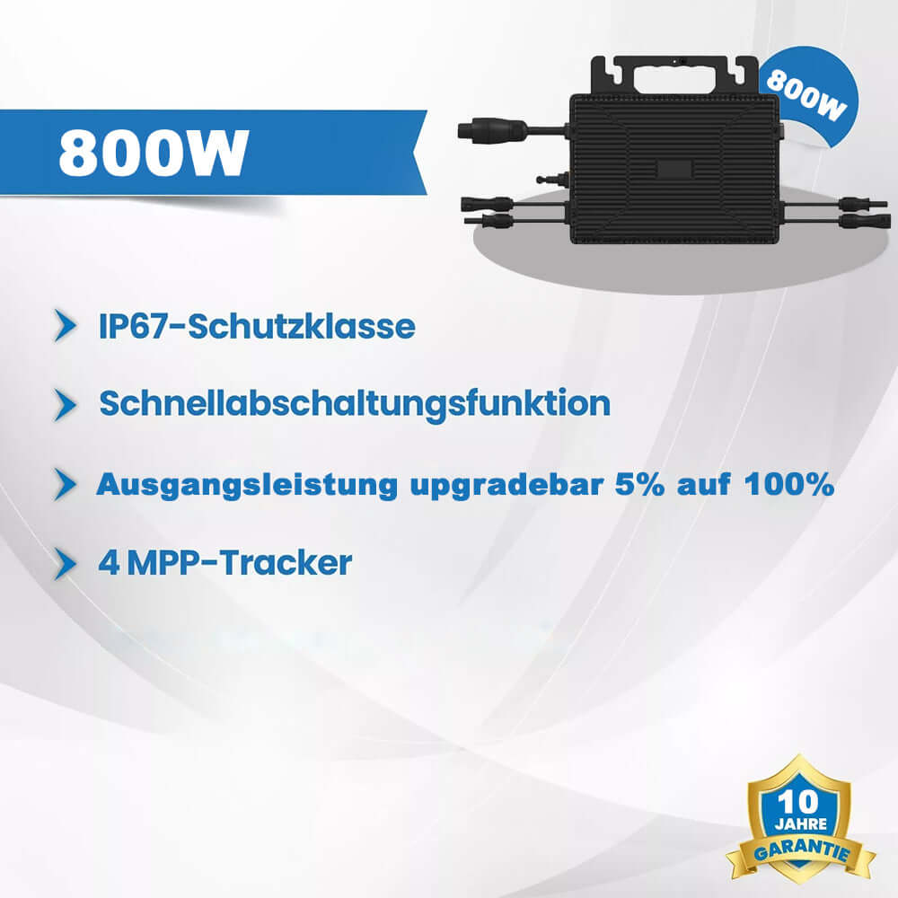 Astro 800W Mikrowechselrichter VDE WIFI für Mini PV Anlage