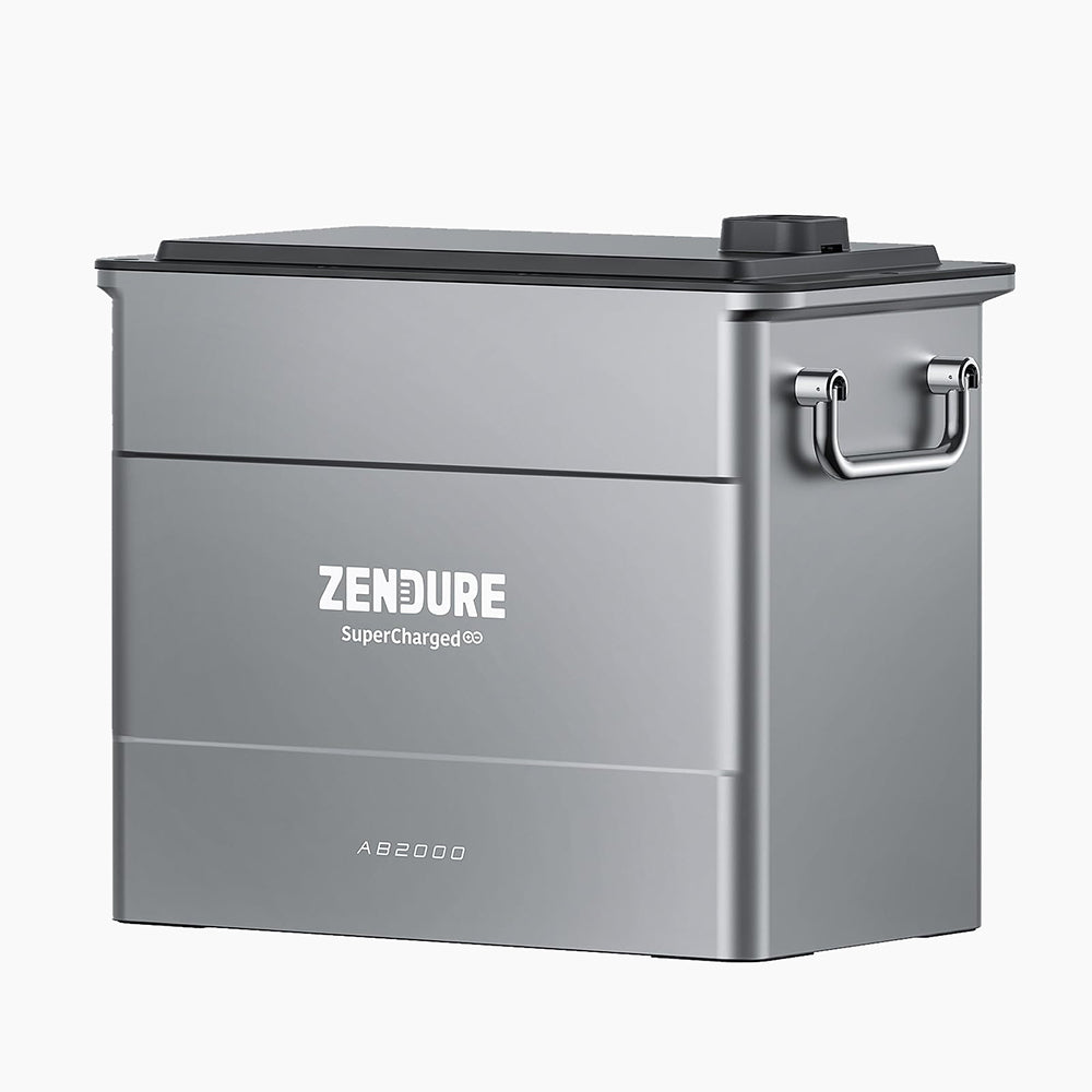 Zendure AB2000, Speicher für SolarFlow Balkonkraftwerk, 1920 Wh LiFePO4 Akku, 7680Wh Erweiterbare Kapazität, Wasserdicht IP65, Einfache Installation