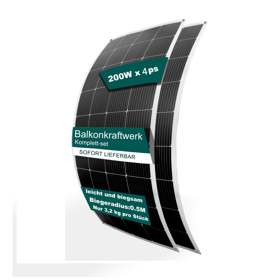 Flexiblesolarpanel 200W*4pcs