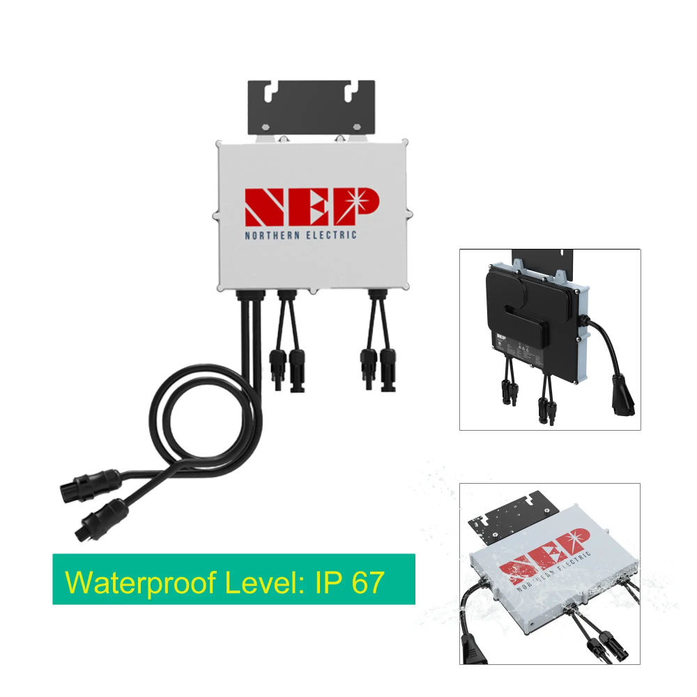 NEP BDM 800W Mikro Wechselrichter 2m Netzkabel VDE + 2.76KWH NEP Solarstromspeicher VDE