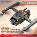 RG700PRO.2.4G Optischer Fluss Faltbare Drohne mit vierseitiger Hindernisvermeidung und professioneller WIFI-Luftkamera mit Doppelobjektiv