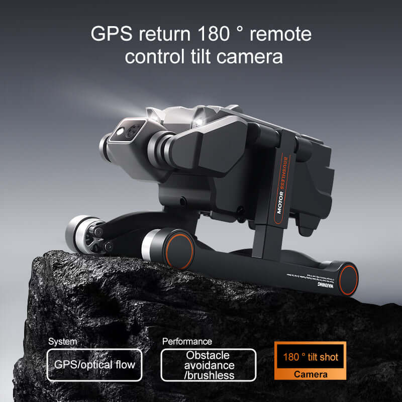 RG700PRO.2.4G Optischer Fluss Faltbare Drohne mit vierseitiger Hindernisvermeidung und professioneller WIFI-Luftkamera mit Doppelobjektiv
