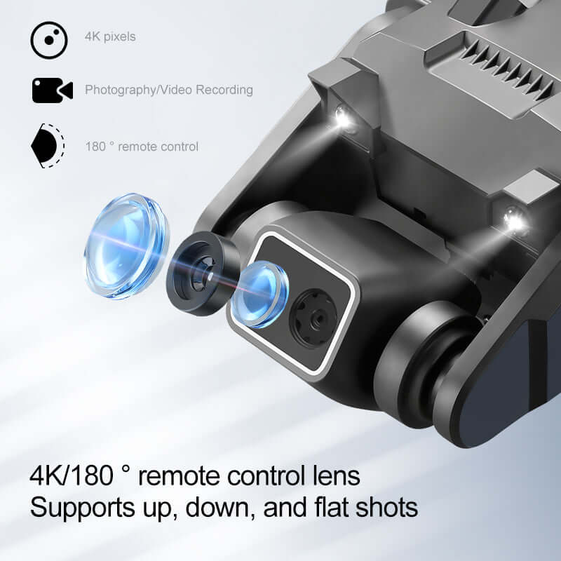 RG700PRO.2.4G Optischer Fluss Faltbare Drohne mit vierseitiger Hindernisvermeidung und professioneller WIFI-Luftkamera mit Doppelobjektiv