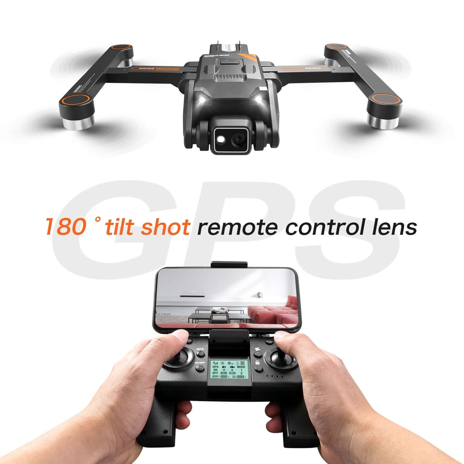 RG700PRO.2.4G Optischer Fluss Faltbare Drohne mit vierseitiger Hindernisvermeidung und professioneller WIFI-Luftkamera mit Doppelobjektiv