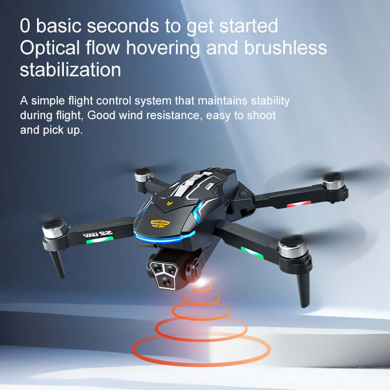 S2 drone 4K HD electric adjustment aerial photography optical flow fixed height obstacle avoidance remote control aircraft