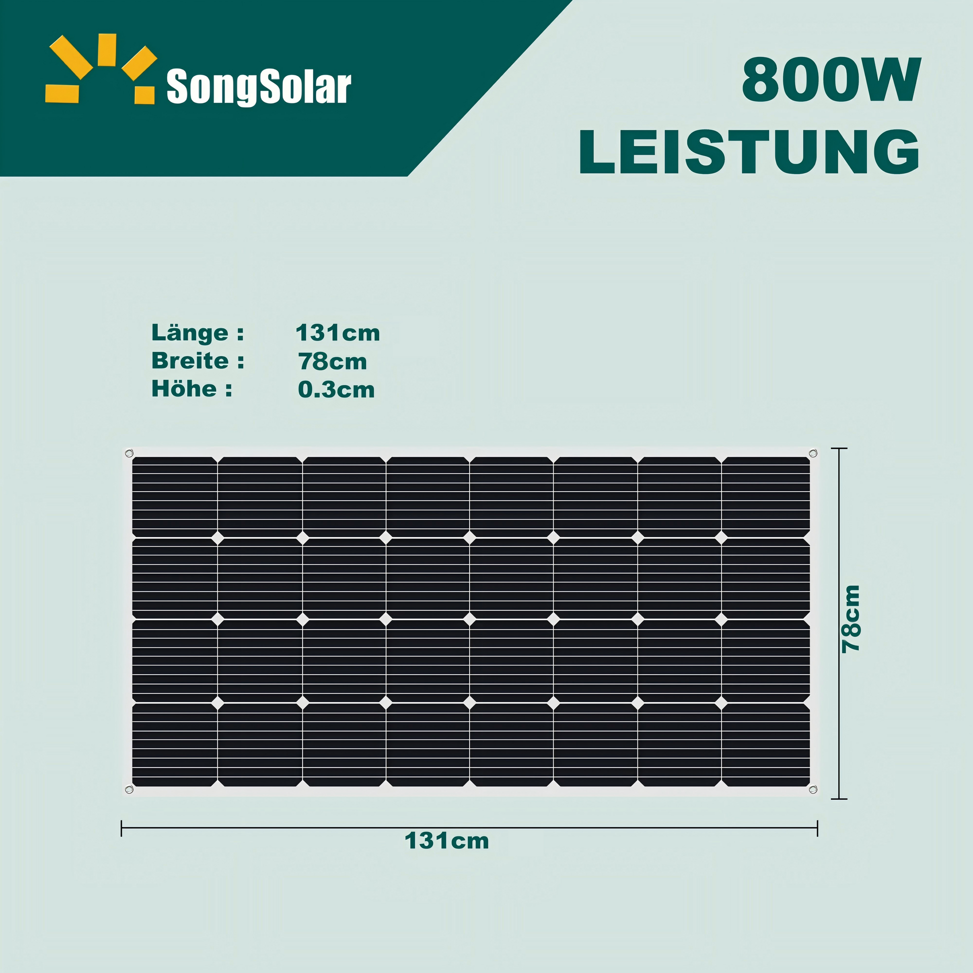 Flexibles Solarmodule-Kit für Zuhause und Outdoor & 800W Leistung