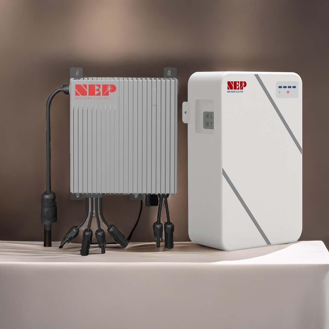 NEP BDH 800W Mikro Wechselrichter 5m Netzkabel VDE + 2.76KWH NEP Solarstromspeicher VDE