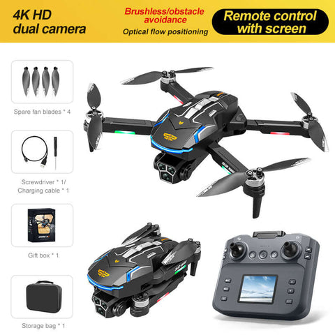 S2 drone 4K HD electric adjustment aerial photography optical flow fixed height obstacle avoidance remote control aircraft