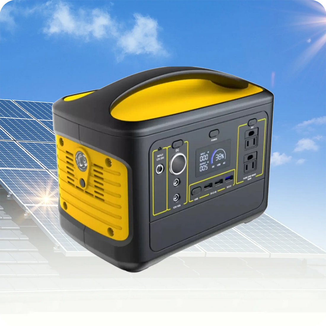 153Wh Portable Power Bank Station Solar Generator Lithium Battery Backup Supply 