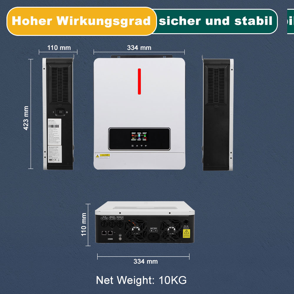 Hybrid-Wechselrichter 4.2KW 24V DC 120A MPPT WIFI