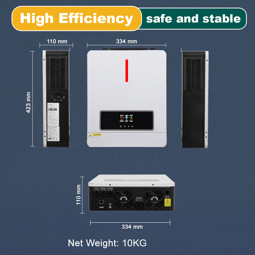 Hybrid Inverter 6.2KW 48V 120A MPPT Wifi