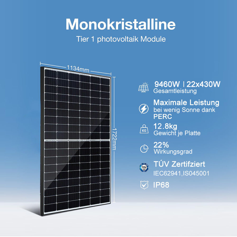 10KW Home System Solar System Complete Set HFIE-LONGI