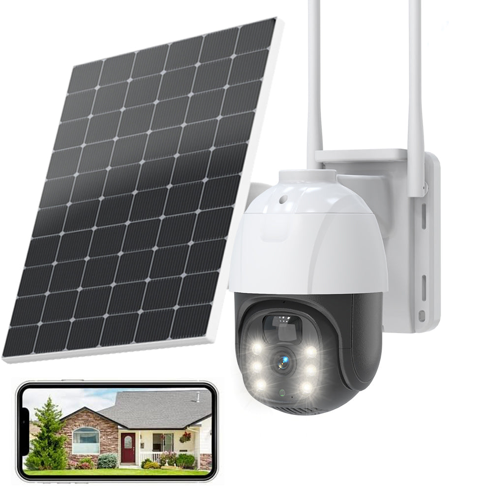 7.5W 8000mAh Solar Camera Q9 4G&amp;WIFI Intelligent with Solar Panel