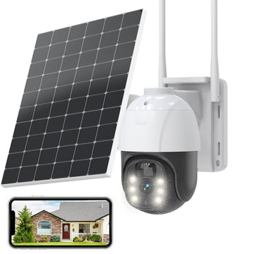 Caméra solaire intelligente 4G&amp;WIFI avec panneau solaire QS12