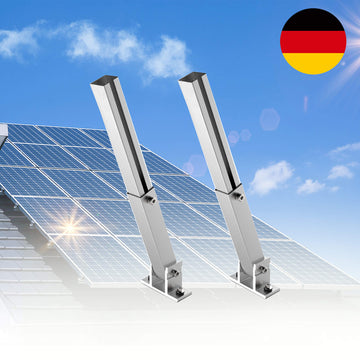 1 Pair Solar Panel Roof Mount Mounting Stand 15-30° Adjustable PV Fixtures 