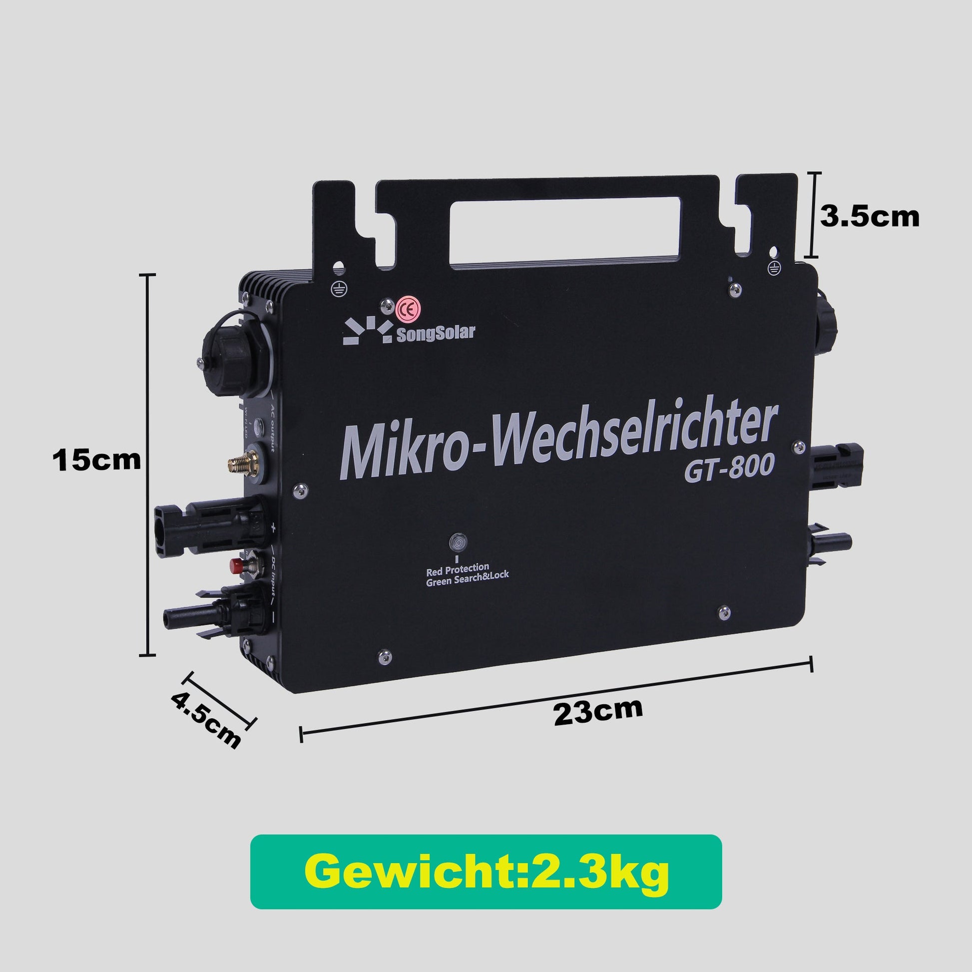 GT 800W Microwechselrichter Reinesinuswelle Smart VDE