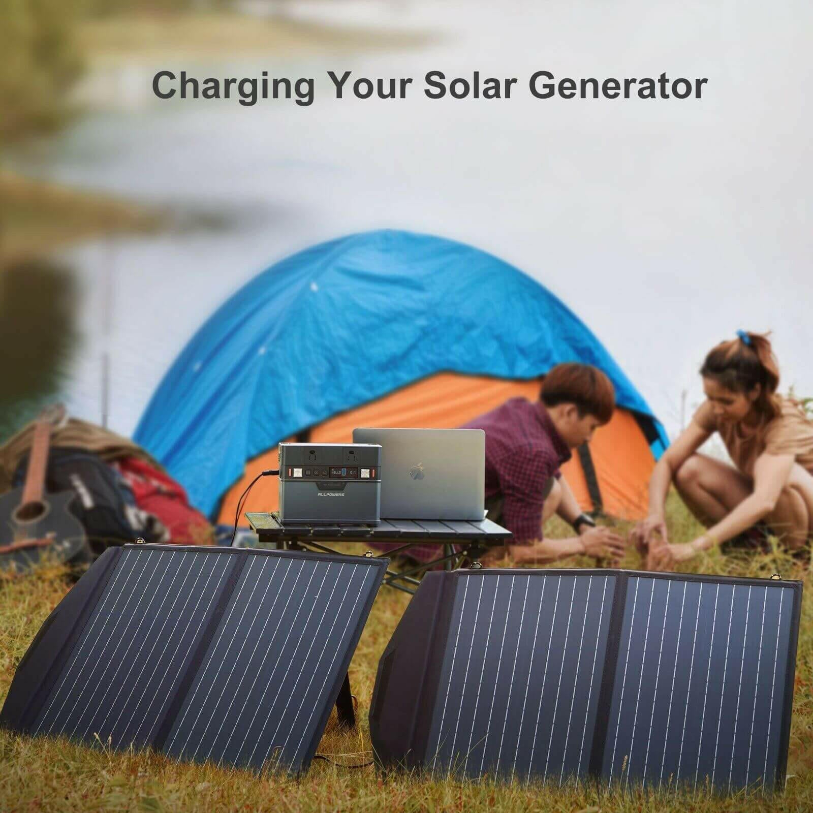 ALLPOWERS 18V 60W Sonnenkollektor faltbares Solarladegerät Dual 5V USB 18V DC Ausgang - SongSolar